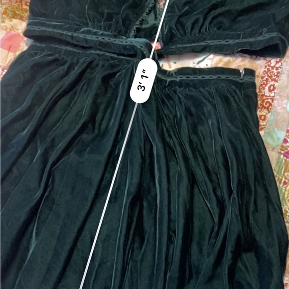 ASOS DESIGN high neck lace insert velvet mini dress with cut out 14 NWT - Picture 12 of 16